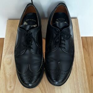 Dr. Martens Black Stitch Brogue Wingtips